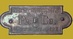 Plaque Pe. De. ( Remscheid Allemagne ) après 1920